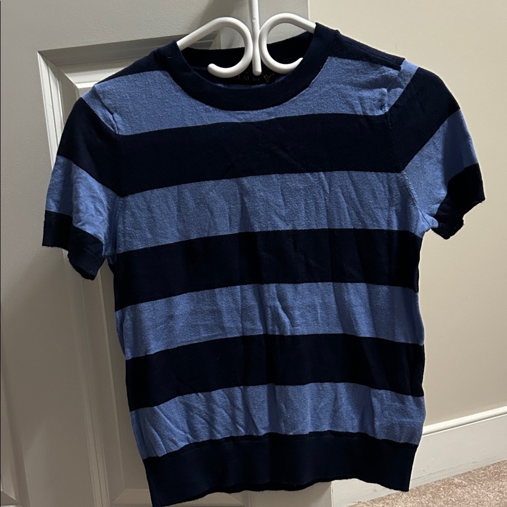 Ralph Lauren Navy and Sky Blue Tee